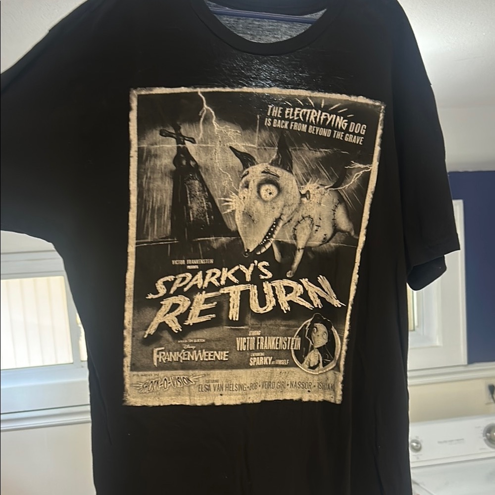Black Frankenweenie Sparky's Return Graphic T-Shirt